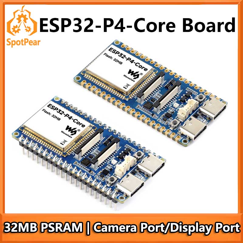 Esp32 P4 - 32MB PSRAM'lı USB'li ve Kamera Portlu/Ekranda