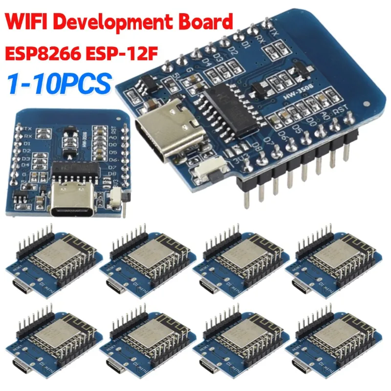 Esp8266 Nodemcu - 1-10 adet ESP8266 ESP-12F D1 Mini
