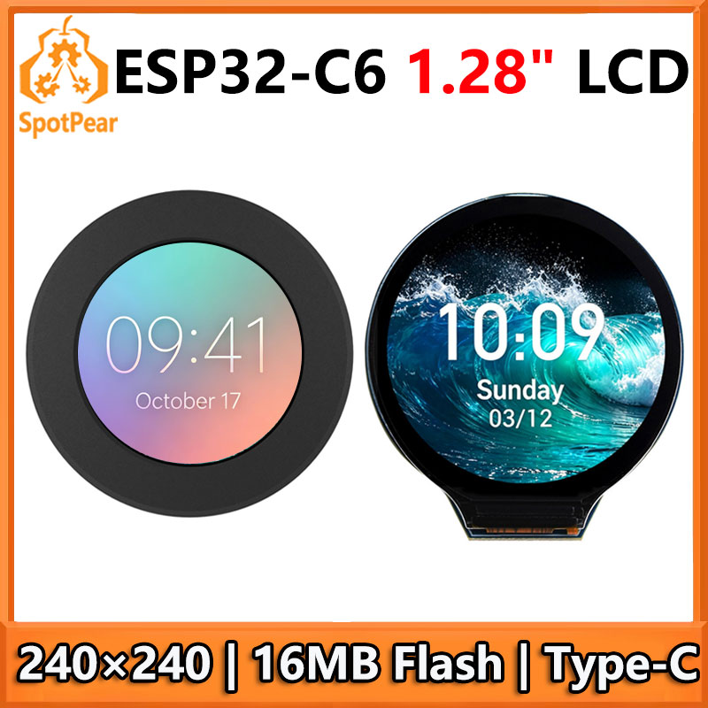 Esp32 C6 - ESP32 C6 Geliştirme Kartı 1.28 inç
