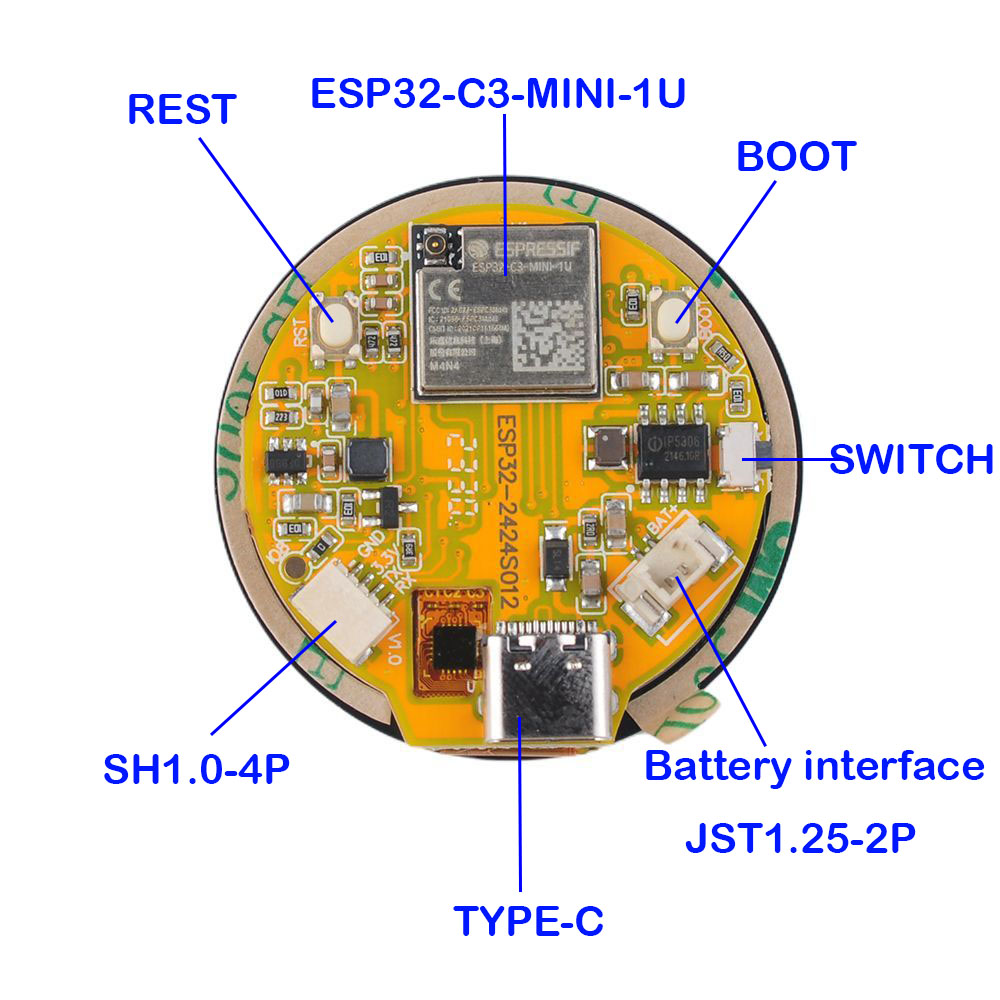 ESP32 ekran 1.28 inç ESP32-C3  - Esp32 Wifi Bluetooth Module incelemesi ve fiyatı